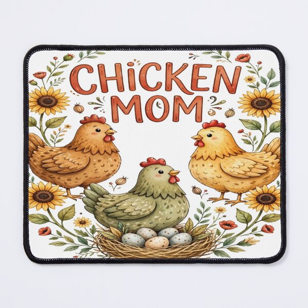 Item preview, Chicken Mom Cute Hen Sunflower Farm T-Shirt designed and sold by EverydayBadge.