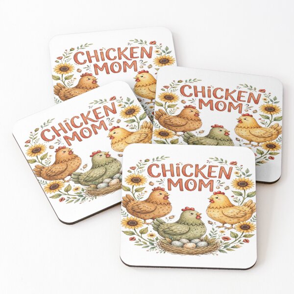Item preview, Chicken Mom Cute Hen Sunflower Farm T-Shirt designed and sold by EverydayBadge.