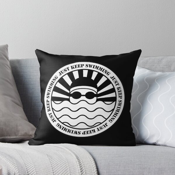 Item preview, Just Keep Swimming Inspirational Swim Lover Design for Water Enthusiasts designed and sold by Angelizen.