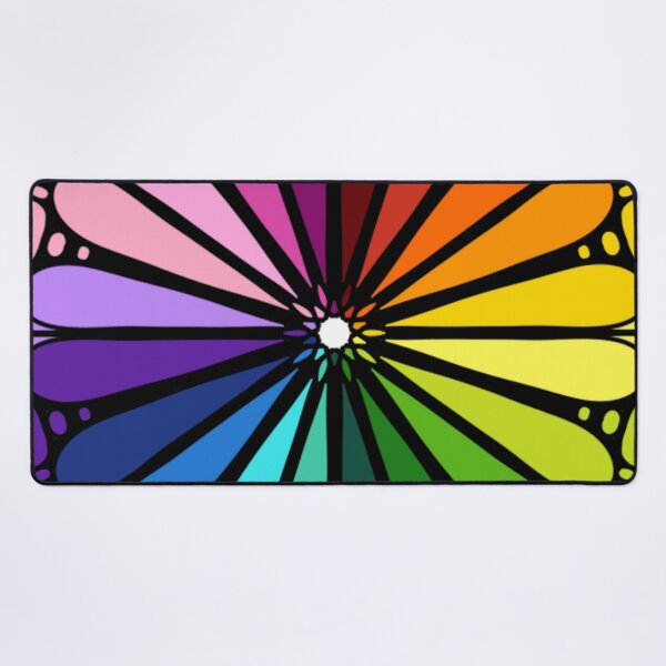 Item preview, Rainbow Color Wheel Mandala | Vibrant Stained Glass Geometric Art designed and sold by FioreDiCiliegio.