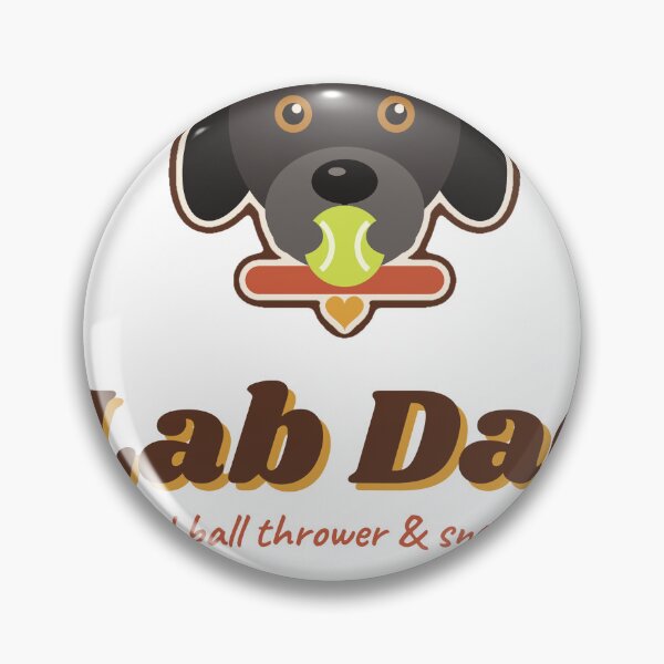Artikelvorschau, Lab Dad - Black Labrador Ball Thrower Dog Dad entworfen und verkauft von Good Little Days.