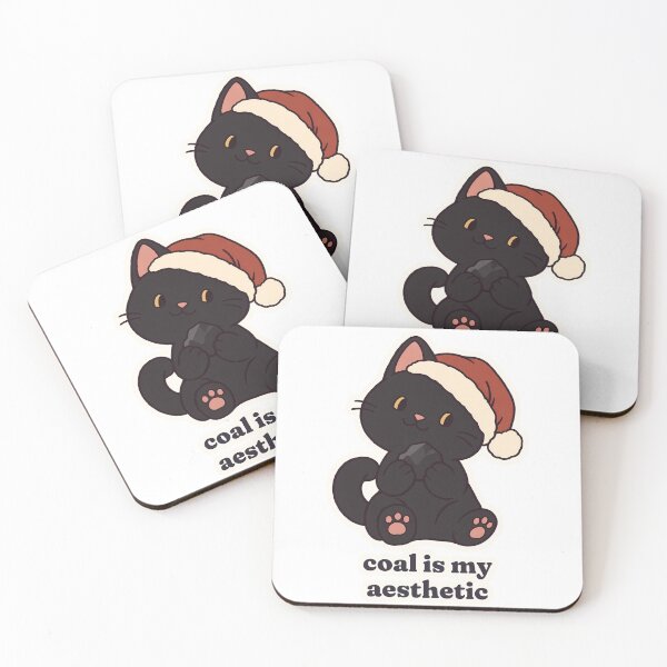 Item preview, Black Cat Christmas Coal Is My Aesthetic Gothmas designed and sold by OuqCreations.