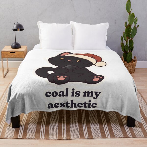 Item preview, Black Cat Christmas Coal Is My Aesthetic Gothmas designed and sold by OuqCreations.