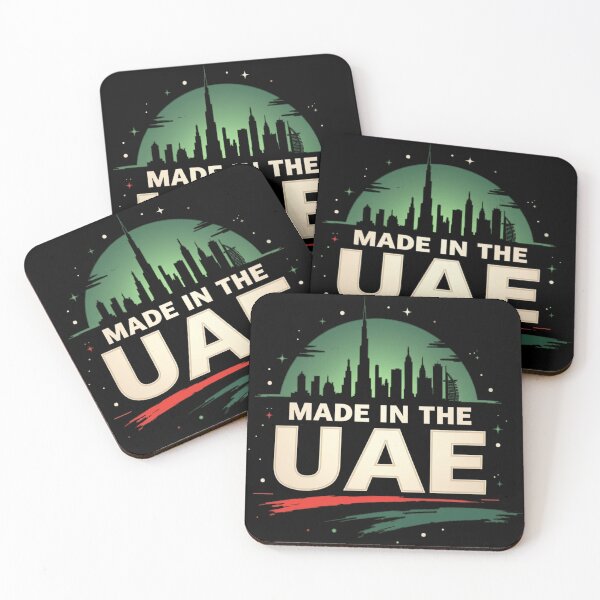 Artikelvorschau, Made in the UAE Skyline - Green Futuristic City Towers Design entworfen und verkauft von Lucid Dream Pixel.