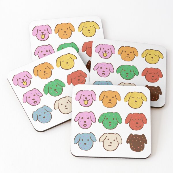 Item preview, Puppy Mood Sticker Pack - Nine Dog Faces designed and sold by BysonDesigns.