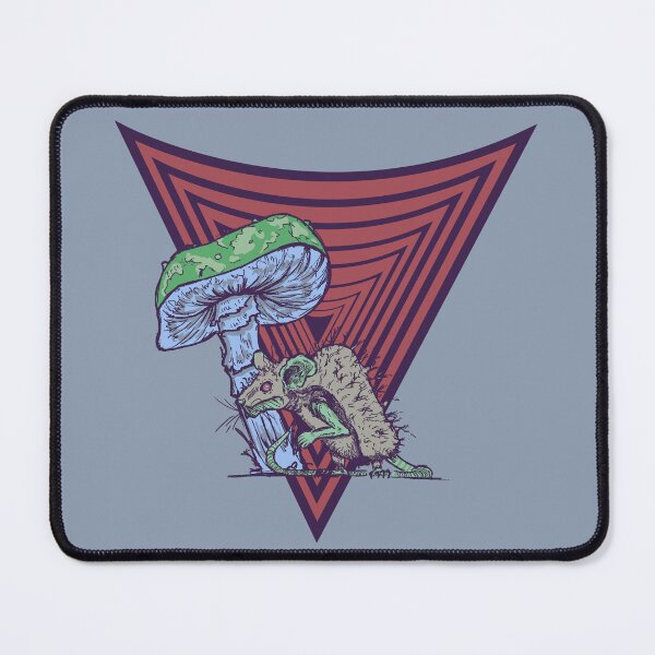 Item preview, Trippy Mushroom and Rat Design | Psychedelic Retro Graphic Art designed and sold by Half Mess.