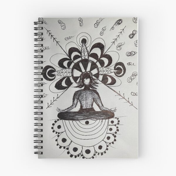 Item preview, Meditation Flower Goddess – Sacred Mandala Spiritual Art designed and sold by NipunCanvas7.