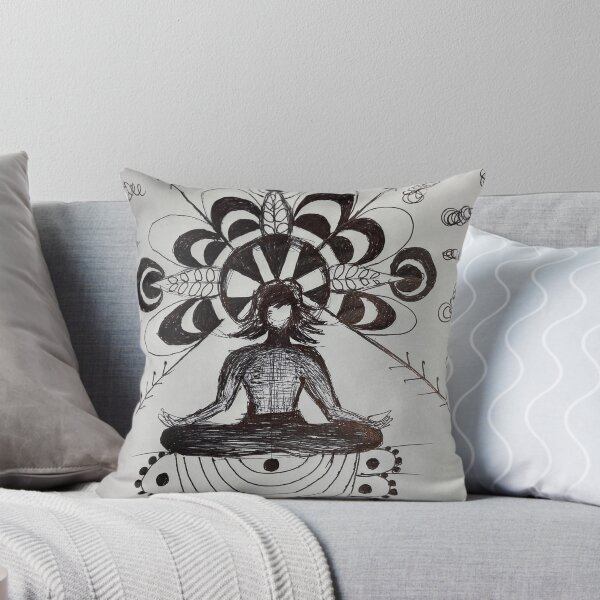 Item preview, Meditation Flower Goddess – Sacred Mandala Spiritual Art designed and sold by NipunCanvas7.