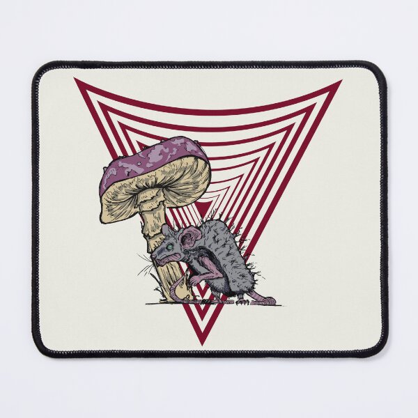 Item preview, Trippy Mushroom and Rat Design | Psychedelic Retro Graphic Art designed and sold by Half Mess.