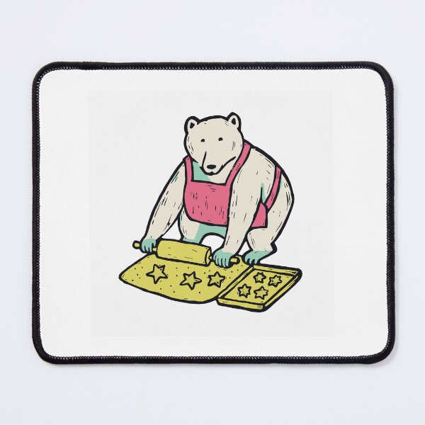Item preview, Christmas Baking Polar Bear with Gingerbread designed and sold by BysonDesigns.