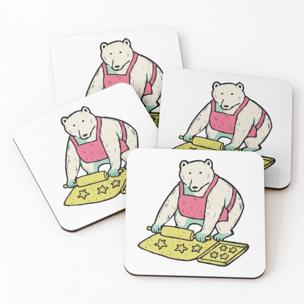 Item preview, Christmas Baking Polar Bear with Gingerbread designed and sold by BysonDesigns.