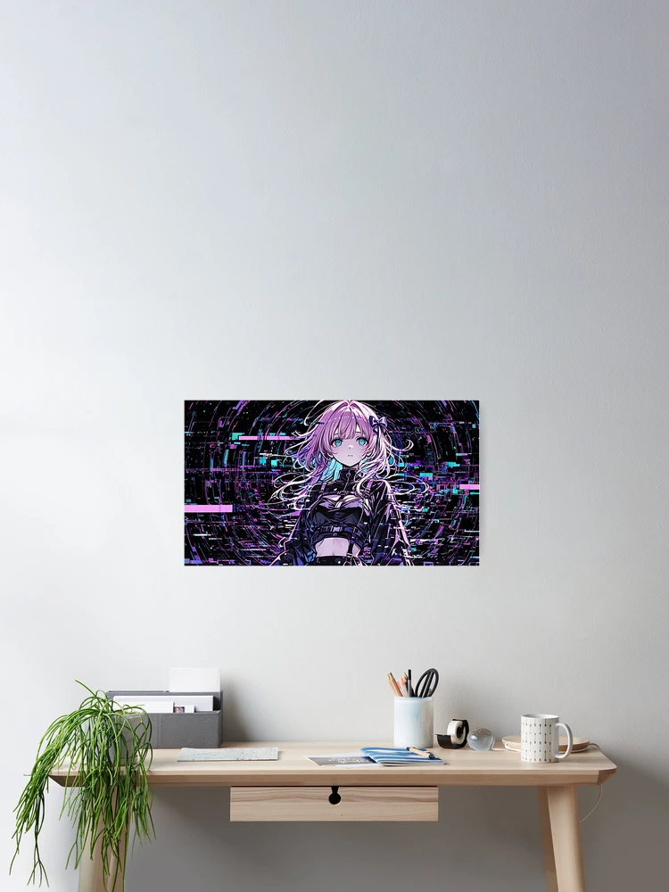 Thumbnail 2 of 3, Poster, glitch designed and sold by Emaple.