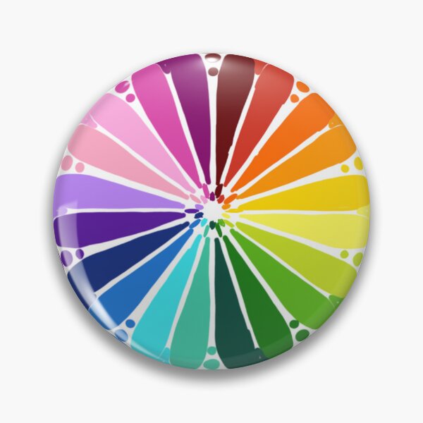 Item preview, Lineless Rainbow Color Wheel Mandala | Vibrant Vector Mosaic Art designed and sold by FioreDiCiliegio.