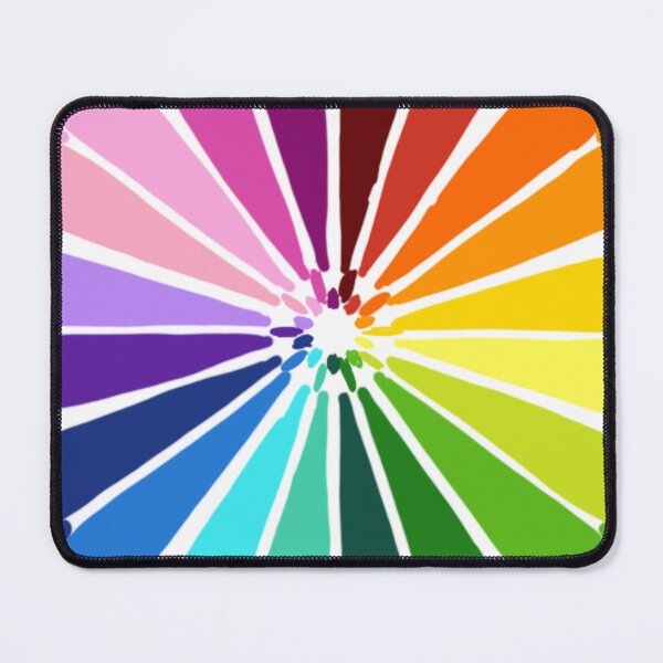 Item preview, Lineless Rainbow Color Wheel Mandala | Vibrant Vector Mosaic Art designed and sold by FioreDiCiliegio.