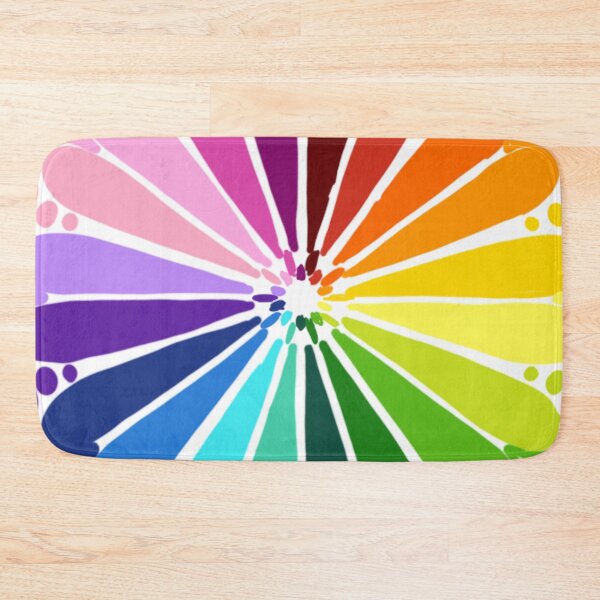 Item preview, Lineless Rainbow Color Wheel Mandala | Vibrant Vector Mosaic Art designed and sold by FioreDiCiliegio.