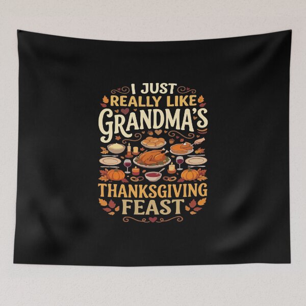 Artikelvorschau, Grandma's Thanksgiving Feast Family Dinner entworfen und verkauft von YASSINE HZ.