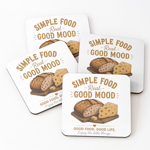 Item preview, Simple Food Real Good Mood Good Life for food lovers designed and sold by Afnan Store.