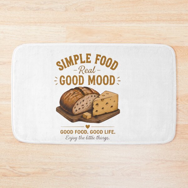 Item preview, Simple Food Real Good Mood Good Life for food lovers designed and sold by Afnan Store.