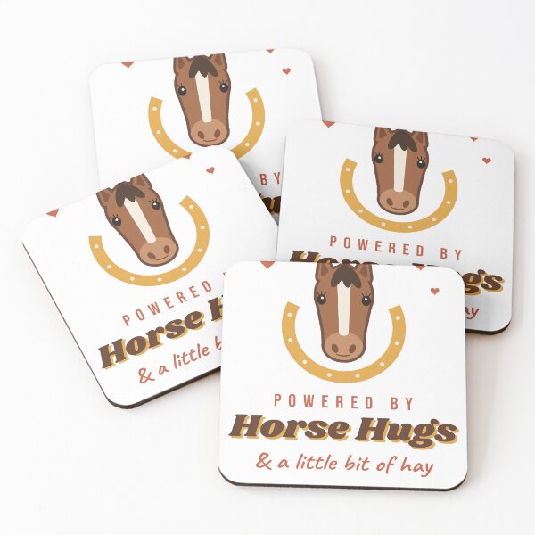 Item preview, Powered By Horse Hugs - Cute Horse Lover designed and sold by Good Little Days.