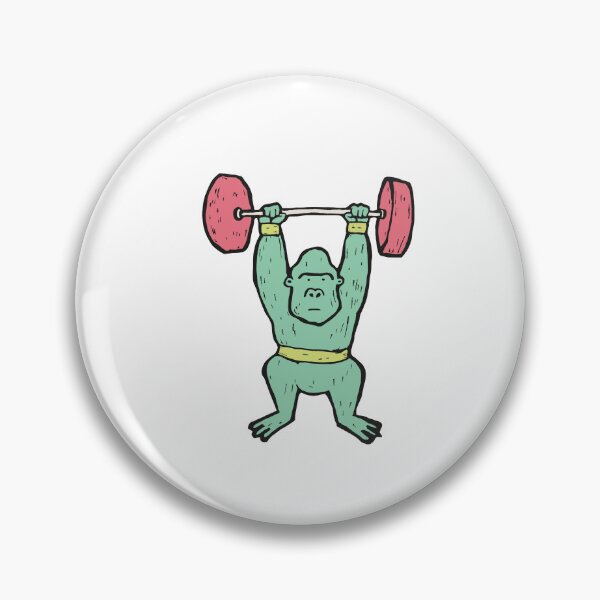 Item preview, Weightlifting Gorilla Locking Out a Lift designed and sold by BysonDesigns.