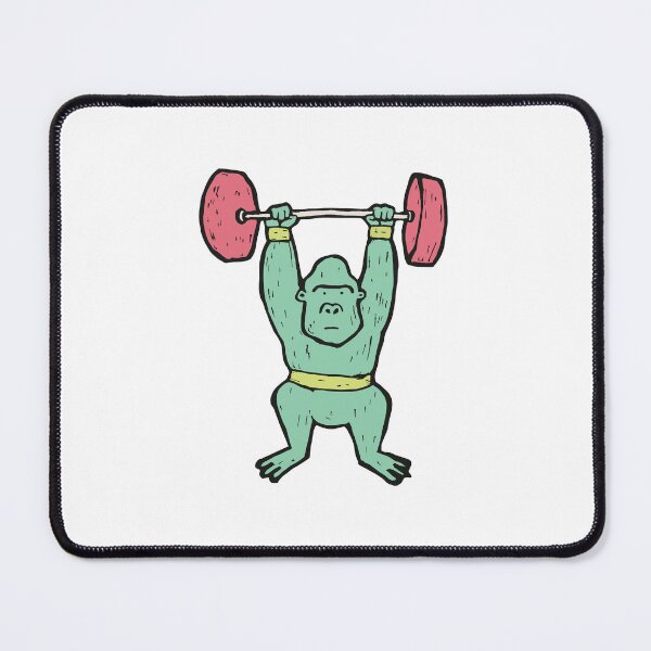Item preview, Weightlifting Gorilla Locking Out a Lift designed and sold by BysonDesigns.