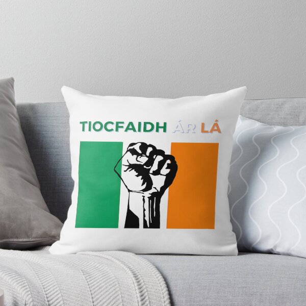 Item preview, Tiocfaidh Ár Lá Irish Flag Raised Fist Design in Green White and Orange Colors designed and sold by Abbozuz.