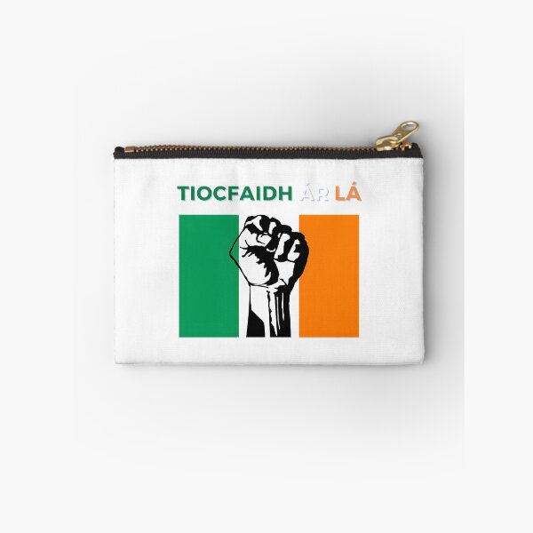 Item preview, Tiocfaidh Ár Lá Irish Flag Raised Fist Design in Green White and Orange Colors designed and sold by Abbozuz.