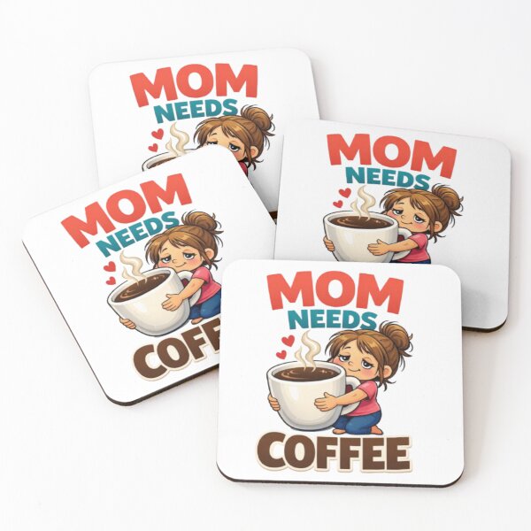 Item preview, Mom Needs Coffee - Cute Funny Tired Mom Caffeine Lover designed and sold by PrintWavePro.