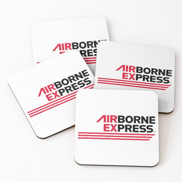 Item preview, Logotipo de Airborne Express, rayas rojas y negras, entrega de carga aérea. designed and sold by Laura R Reid.