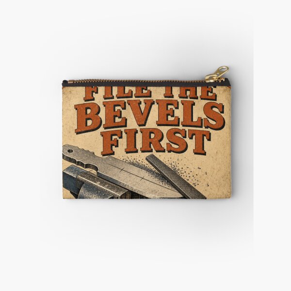 Item preview, File The Bevels First – Knifemaking Grinding Bench Tool Catalog Sign designed and sold by BoosterShop.