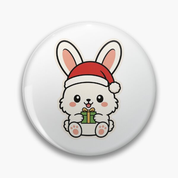 Item preview, Cute Rabbit Sitting With a Gift – Adorable Festive Holiday Animal designed and sold by Confuzz1ed.