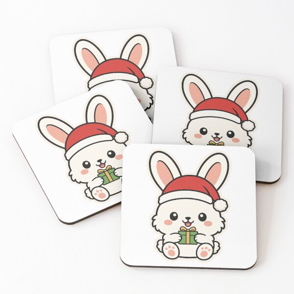 Item preview, Cute Rabbit Sitting With a Gift – Adorable Festive Holiday Animal designed and sold by Confuzz1ed.