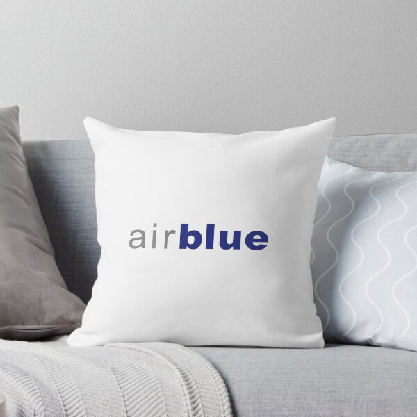 Artikelvorschau, Airblue-Logo, grau-blaue Wortmarke, pakistanische Fluggesellschaft entworfen und verkauft von Laura  R Reid.