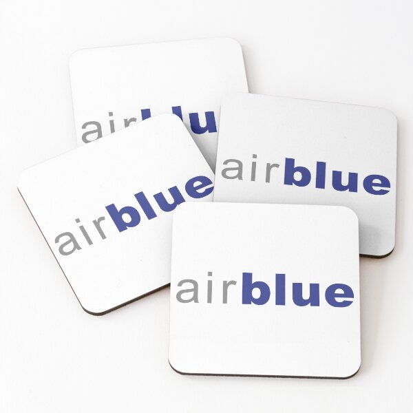 Item preview, Airblue Logo Gray Blue Wordmark Pakistani Airline Brand designed and sold by Laura  R Reid.
