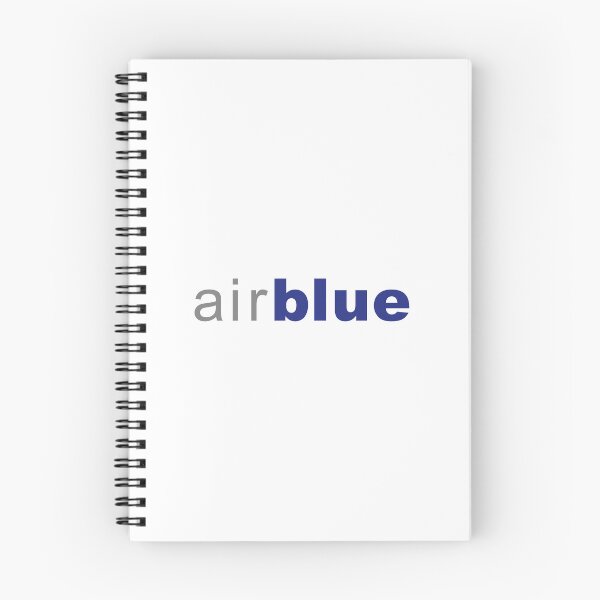 Artikelvorschau, Airblue-Logo, grau-blaue Wortmarke, pakistanische Fluggesellschaft entworfen und verkauft von Laura  R Reid.