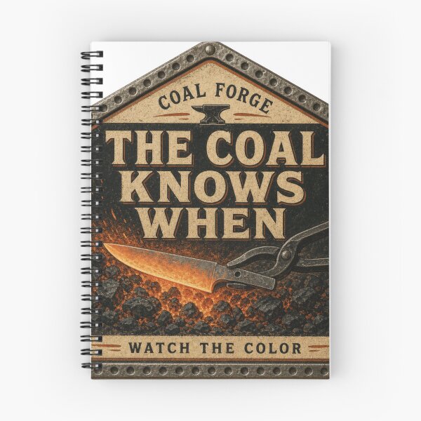 Item preview, The Coal Knows When – Coal Forge Blade Color Tool Catalog Sign designed and sold by BoosterShop.