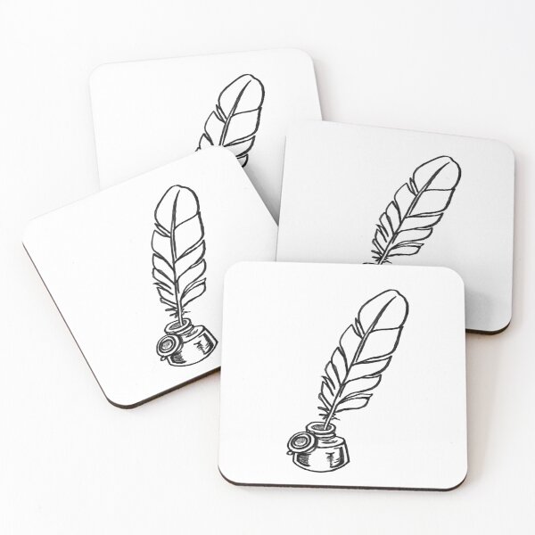 Item preview, Inkwell with quill designed and sold by badlydrawnbabe.