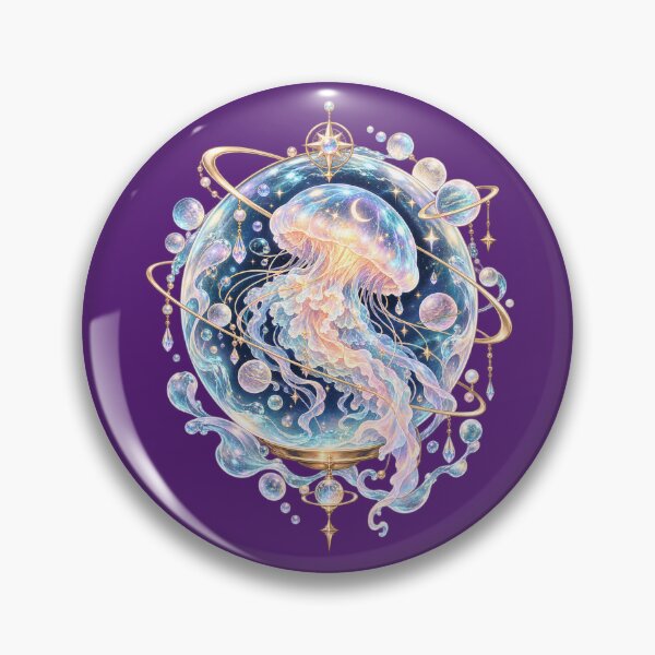 Item preview, Cosmic Jelly Aquarium – Celestial Jellyfish Space Design designed and sold by i7ssane.