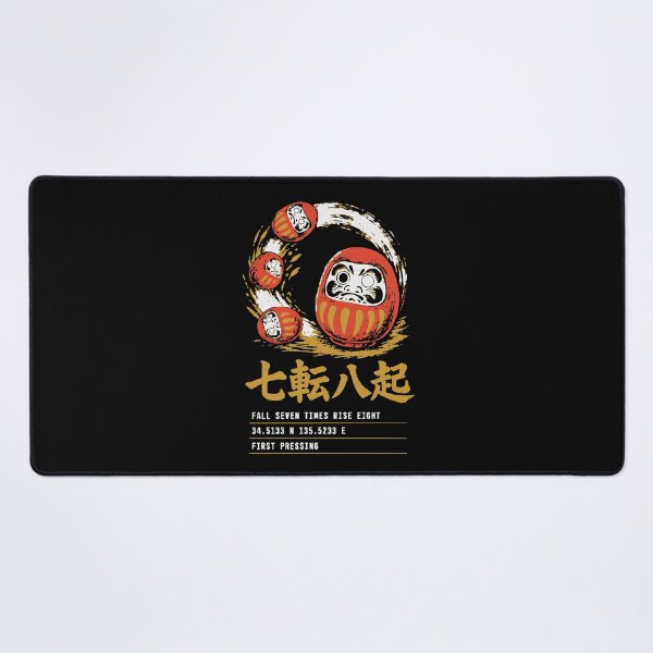 Item preview, Nanakorobi Yaoki Fall Seven Rise Eight - Daruma Doll Poster designed and sold by WAVE-JP.