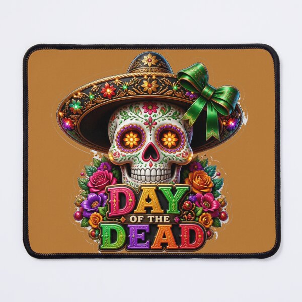 Item preview, Colorful Day of the Dead Sugar Skull Illustration designed and sold by MargaretPolanco.