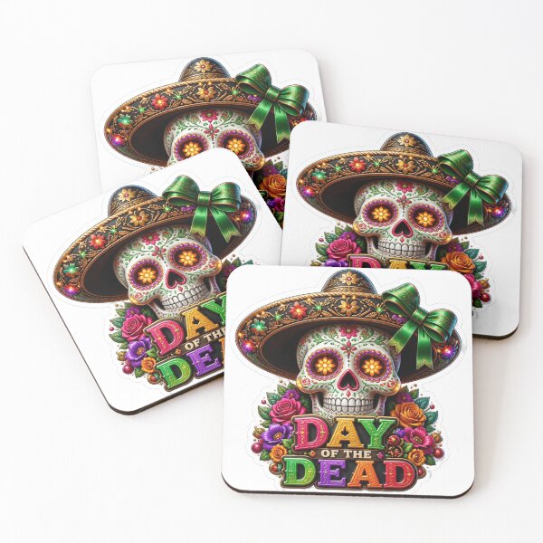 Item preview, Colorful Day of the Dead Sugar Skull Illustration designed and sold by MargaretPolanco.