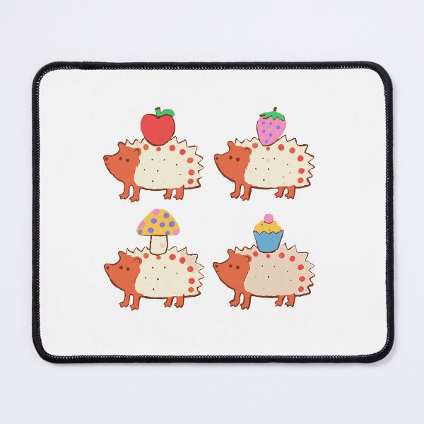 Item preview, Hedgehog Snack Sticker Pack - Four Hedgehogs Carrying Food designed and sold by BysonDesigns.