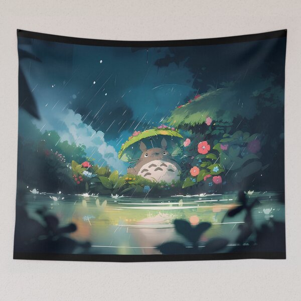 Item preview,  Cute kawaii art  [[thetotoro]] sit -%[ghiblis]%- rainy aways  designed and sold by Wholanshop.