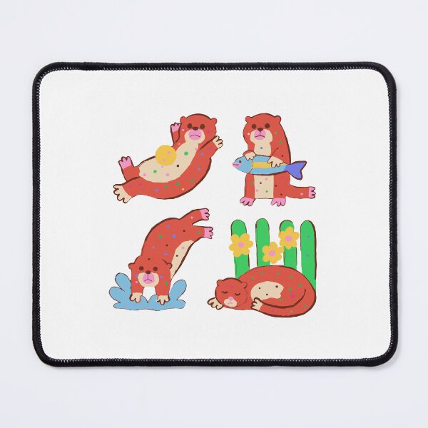 Item preview, River Otter Sticker Pack - Four Otters at the River designed and sold by BysonDesigns.