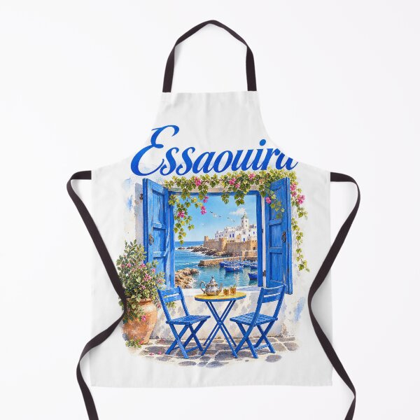 Item preview, Essaouira Blue Window Moroccan Coastal Travel Art designed and sold by sasaPRO.