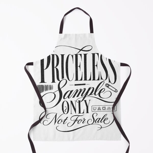 Item preview, Priceless Sample Only (Not For Sale)" Retro Garment Tag Typography Design designed and sold by Per My Last Nerve Studio.