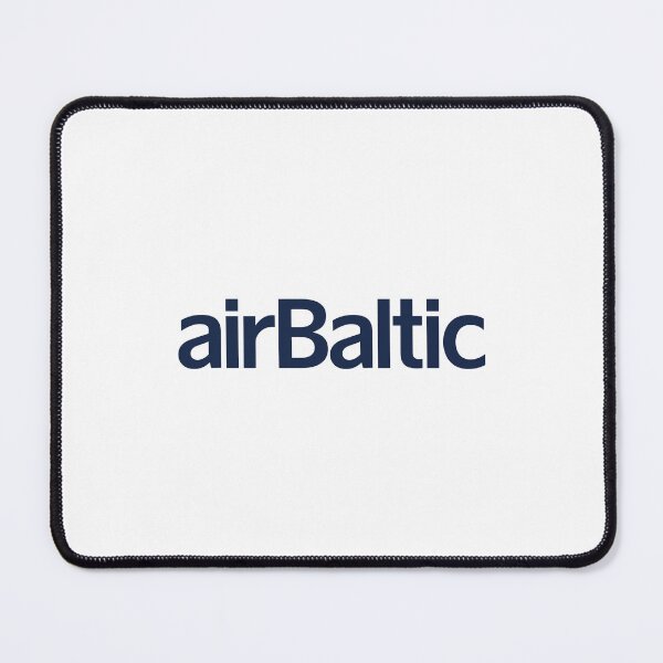 Item preview, airBaltic Logo Navy Blue Wordmark Latvian Airline Brand designed and sold by Laura R Reid.