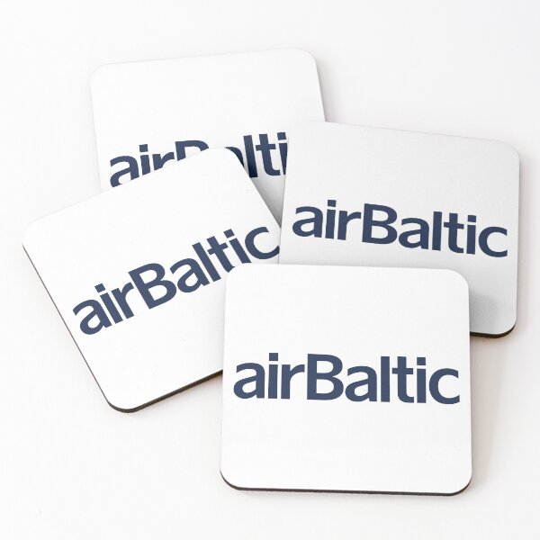 Item preview, airBaltic Logo Navy Blue Wordmark Latvian Airline Brand designed and sold by Laura  R Reid.