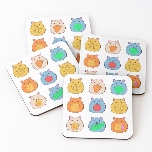 Item preview, Hamster Sticker Pack - Nine Stuffed Cheeks designed and sold by BysonDesigns.