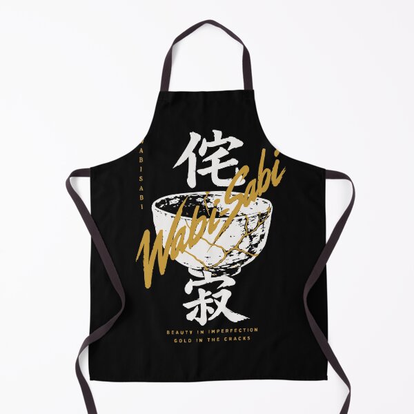 Item preview, Wabi Sabi Kintsugi - Broken Tea Bowl Gold Cracks Ink designed and sold by WAVE-JP.